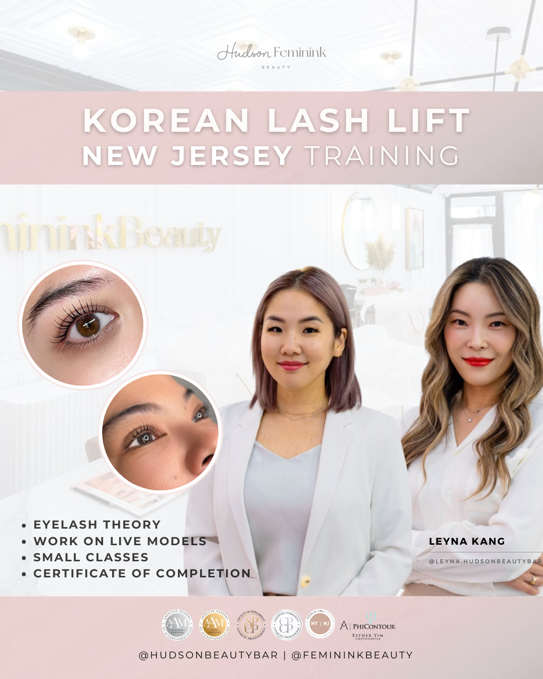 K-Beauty Lash Lift and Tint Class with Senior Artist Leyna